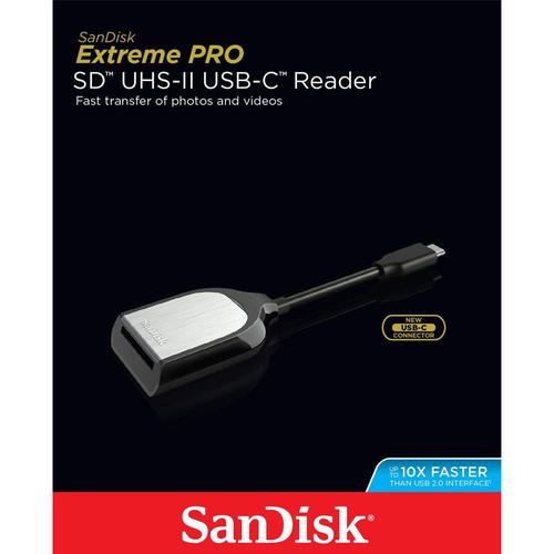 SanDisk Extreme PRO SD UHS-II Card Reader//Writer USB Type-A