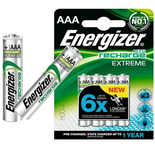 Energizer Accu Recharge PRO Battery Charger + 4 x AA 2000mAh, 4 x AAA