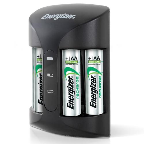 Energizer Accu Recharge PRO Battery Charger + 4 x AA 2000mAh, 4 x AAA ...