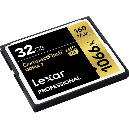 Lexar 32GB 1066X Professional Compact Flash Card 160MB/s £27.99 Free Delivery MyMemory