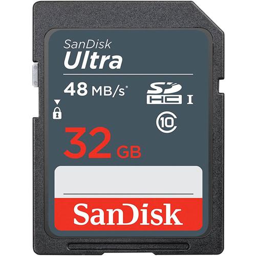 SanDisk 32GB Ultra SD (SDHC) Karte Class10 UHS-I - 48MB/s 13,08