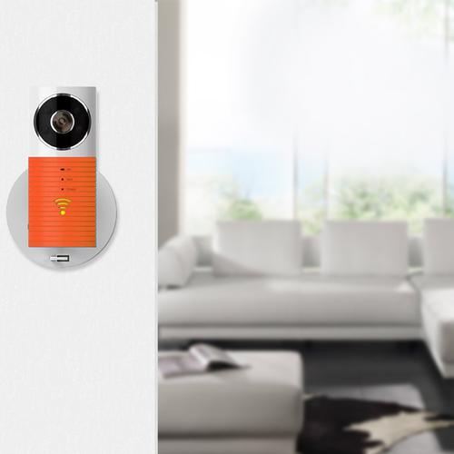 Clever Dog Wireless Smart Wifi Home Security Camera 720p 90 Angle Orange