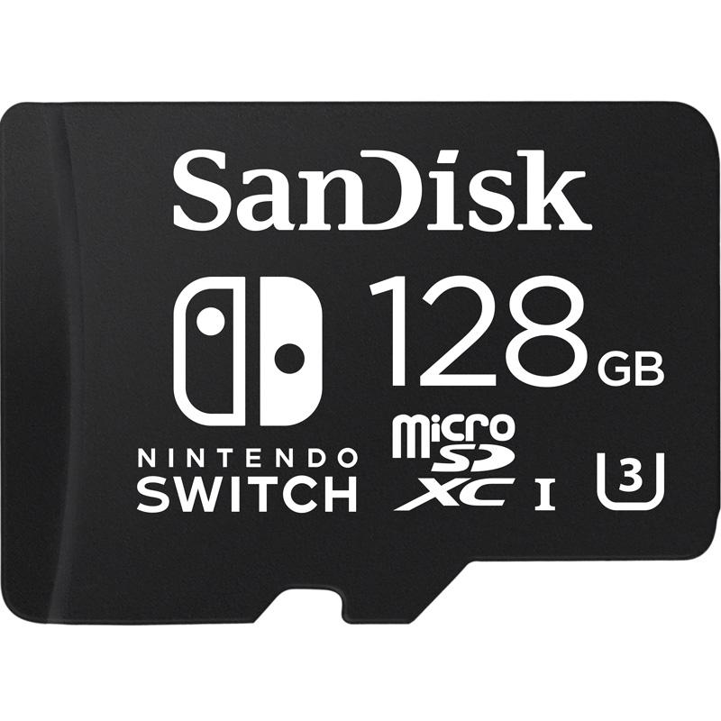 SanDisk 128GB Nintendo Switch Micro SD Card (SDXC) UHSI U3 100MB/s £