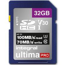Integral 32GB UltimaPRO V30 Premium SD Card (SDHC) UHS-I U3 - 100MB/s
