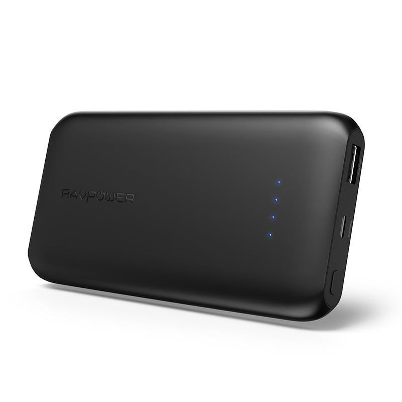 RAVPower 3A 10000mAh Portable Power Bank with Quick Charge 3.0 Black