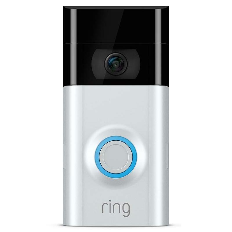 Ring Wireless Video Doorbell V2 Alexa HD, 2Way Talk and WiFi Satin