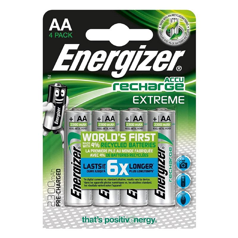 Energizer Extreme 2300mAh AA Rechargeable Batteries 4 Pack £12.97