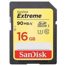 SanDisk 16GB Extreme SD Card (SDHC) UHS-I U3 - 90MB/s